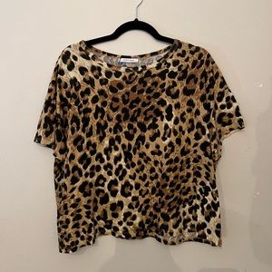 ZARA - Cheetah Print T-Shirt